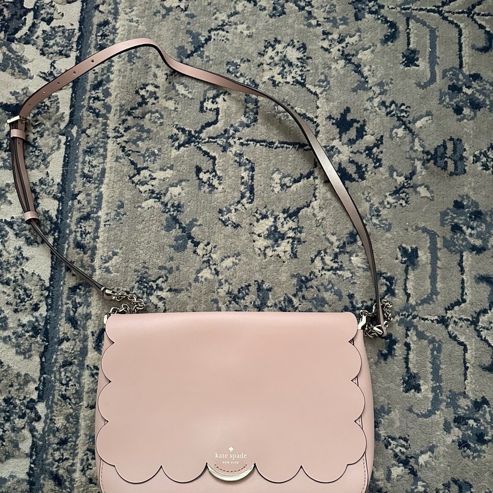 Kate Spade Pink Scalloped Edge Crossbody Bag